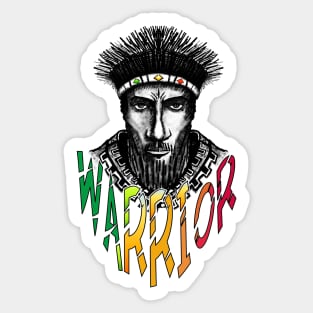 Afro warrior Sticker